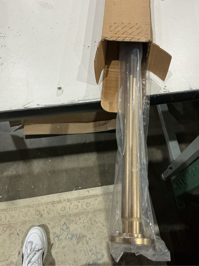 Condition photo showing Good Condition for ivilon tension curtain rod - spring tension rod for windows or shower, 54 to 90 inch. warm gold