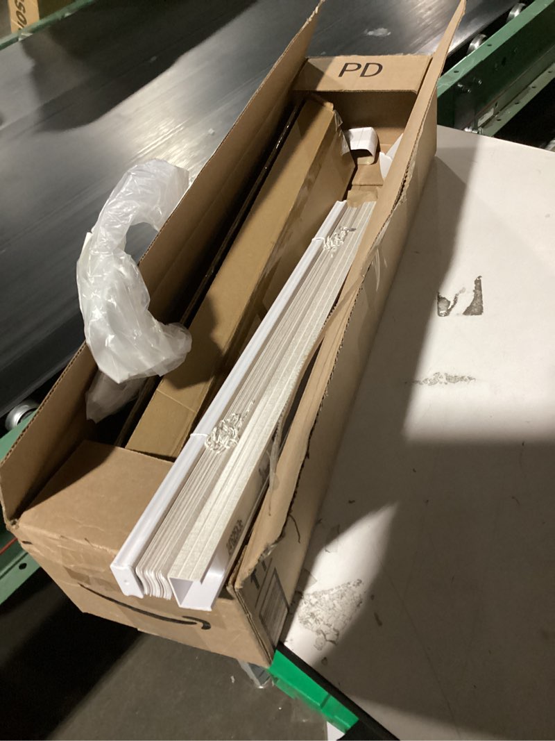 unishades cordless blinds for indoor windows 1" vinyl textured print slats mini blinds for home, 25"