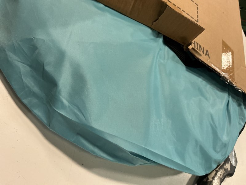 Condition photo showing Good Condition for tobtos upf 50+ pop up beach tent, easy set up beach umbrella, sun shelter for 2-3 people uv protection portable sunshade, baby canopy cabana, lightweight with carry bag blue for 2-3 person