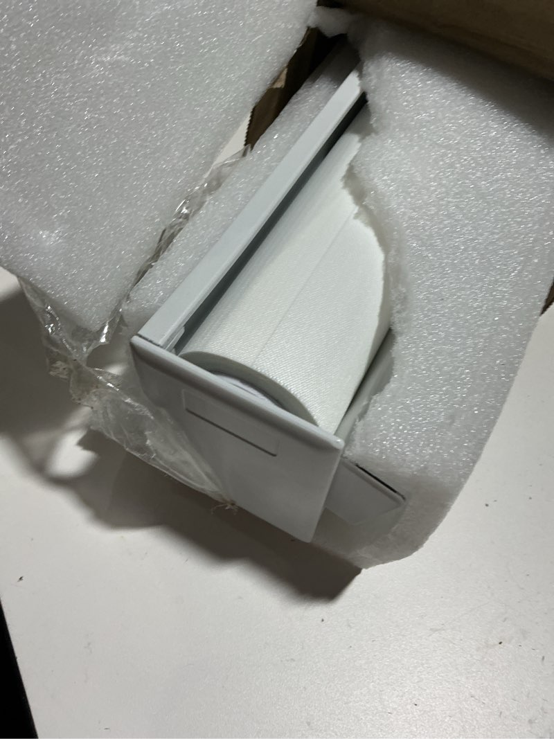 Condition photo showing As Is for Cordless Zebra Pull Down Blinds for Windows Blackout, Free-Stop Window Blinds,Dual Layer Light Control for Day and Night,Zebra Shades for Home and Office, Easy to Install(White,50" W x 72 "H) 50"W x 72"H White