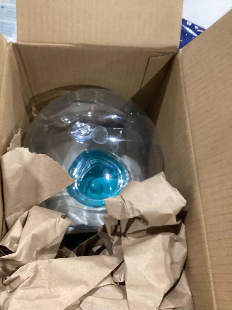 Condition photo showing As Is for Hamiledyi Automatic Water Dispenser for Cats and Dogs Pet Water Dispenser 2.8 Liter Pet Gravity Water Station Spill-Proof Spherical Waterer Pets Water Bottle for Puppies Kittens Rabbits Blue