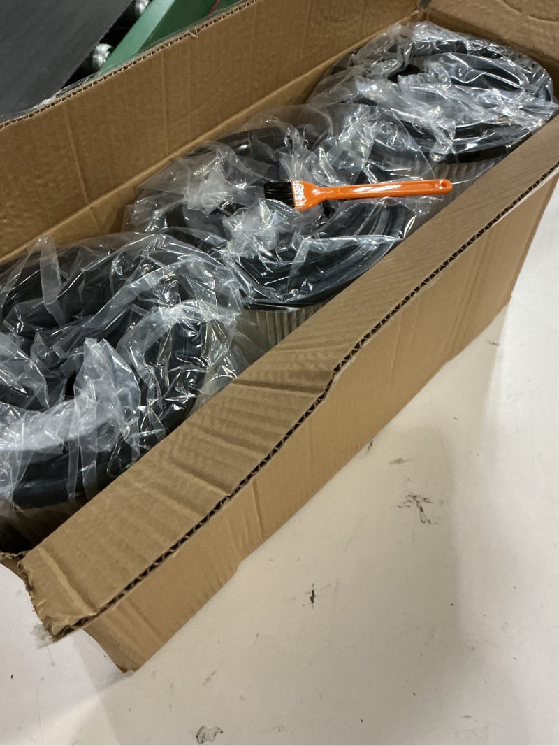 Condition photo showing Good Condition for vf4000 filter replacement for ridgid shop vac filters 5-20 gallon ridgid vacuum filter and 6-9 gallon husky vacuum, 3 pack vacuum filters with 6 pack foam sleeve and 1 cleaning brush