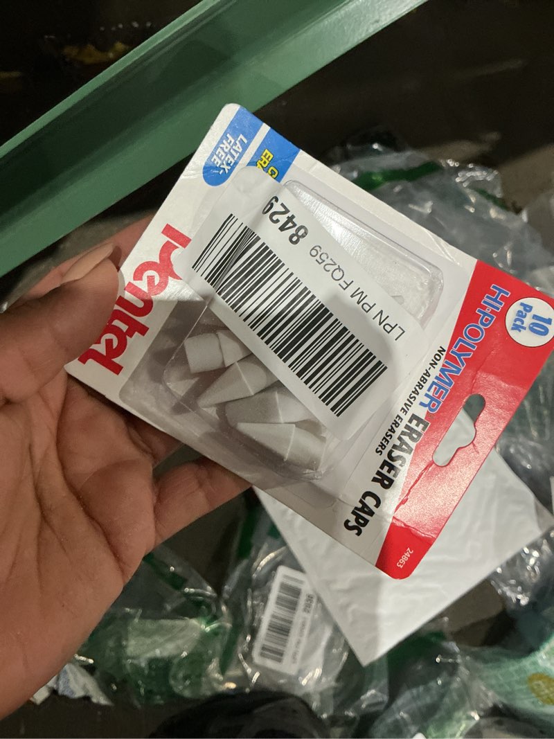 Condition photo showing Good Condition for pentel hi-polymer white cap erasers, pack of 10 (zeh02bp10) 10 count (pack of 1)