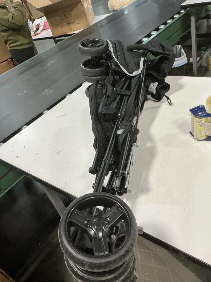 Condition photo showing Good Condition for Summer by Ingenuity 3D Mini Convenience Stroller – Lightweight Stroller with Compact Fold, Multi-Position Recline, Canopy with Pop Out Sun Visor and More – Umbrella Stroller for Travel and More, Gray