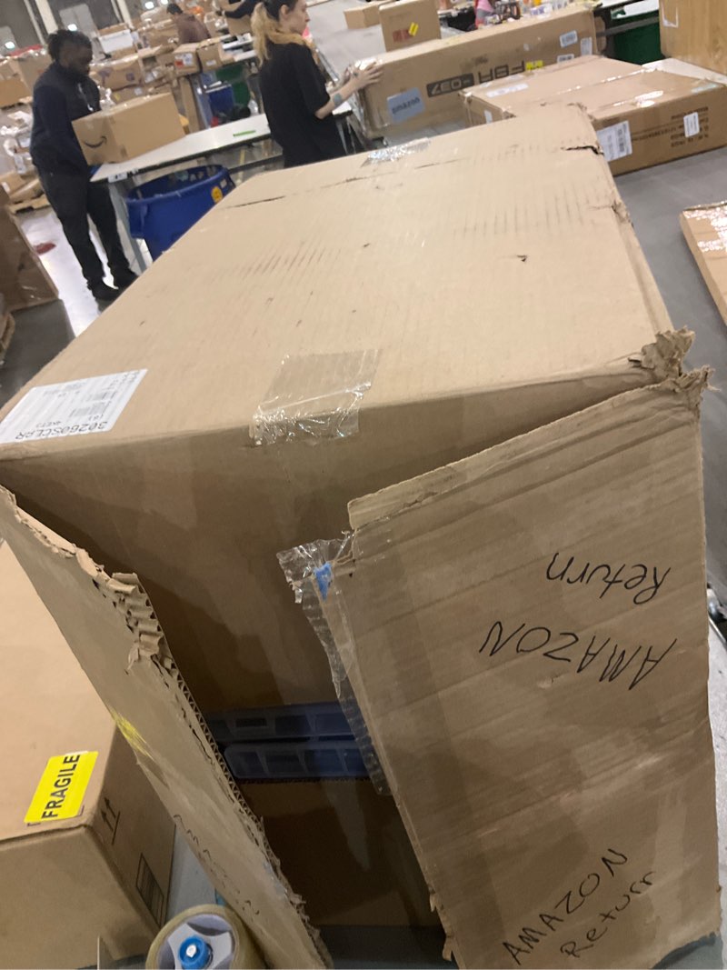 Condition photo showing As Is for Akro-Mils 30260 AkroBins Plastic Storage Bin Hanging Stacking Containers, (18-Inch x 11-Inch x 10-Inch), Clear, (6-Pack) Clear Container