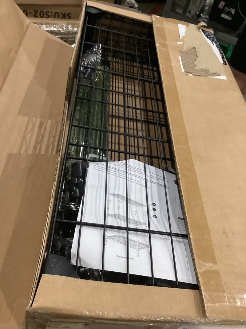 Condition photo showing Good Condition for mzg 1000 lbs storage shelving steel heavy duty 4-tier utility shelving unit steel organizer wire rack for home,kitchen,office (13.7" d x 29.5" w x 47.2" h)