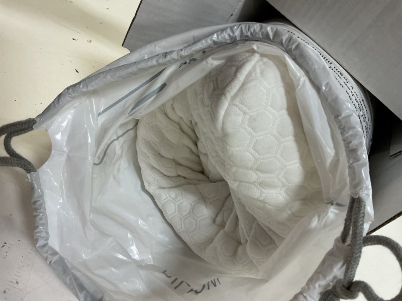 Condition photo showing New/Like New for memory foam bed pillows, pillow for side and back sleeper, pillow for neck pain relief, washable removable cover, soft, white (standard)