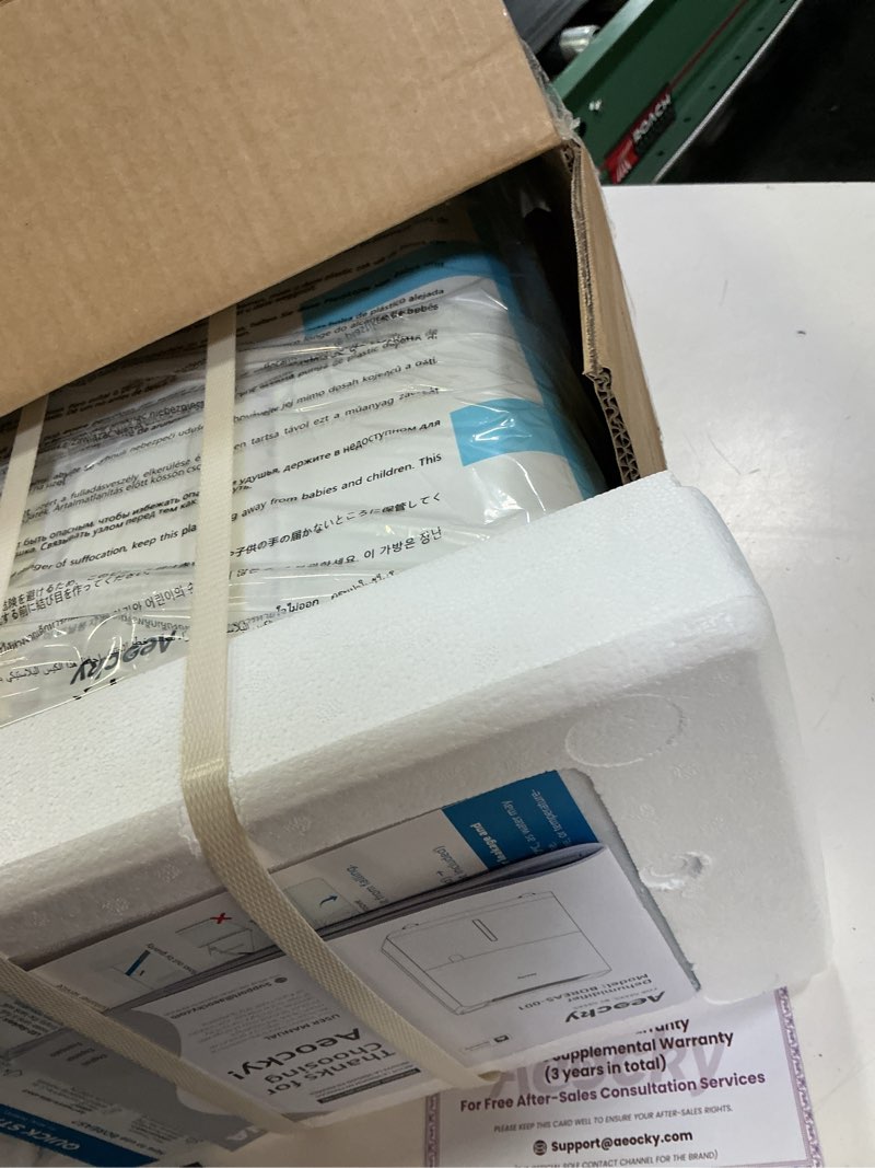 Condition photo showing Good Condition for aeocky 50 pint/day, 3500sq.ft compressor dehumidifier with drain hose | 0.8 gallon water tank capacity, for basement, home, bedroom, bathroom, rv, garage, intelligent humidistat, quiet