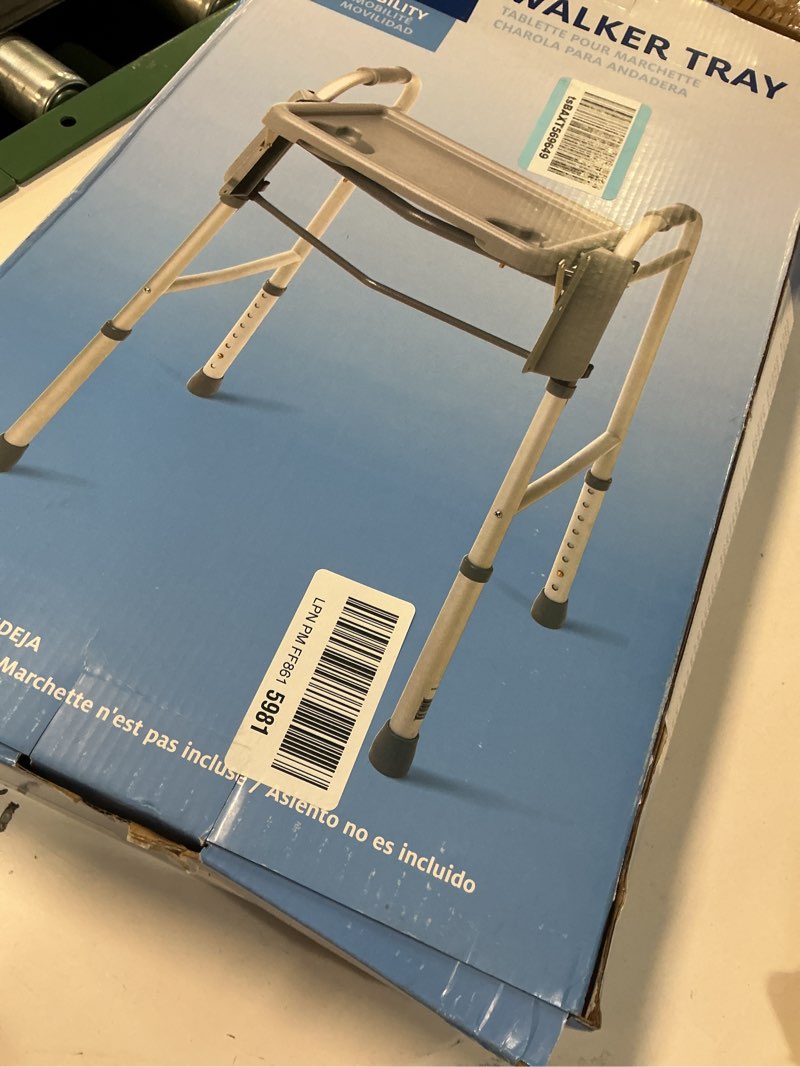 Condition photo showing Good Condition for Medline Guardian Walker Flip Tray, Gray, 1 Count