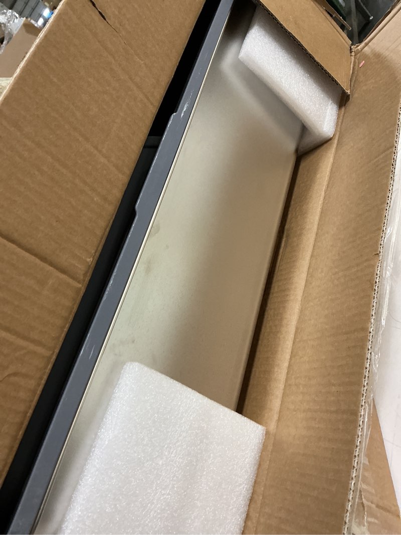 Condition photo showing As Is for stainless steel litter box with lid,xl enclosed extra large cat litter box high wall, cover enclosed top entry litter boxs,with high sided enclosure & scoop for small to big cats& kitty