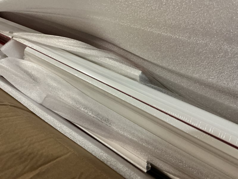 Condition photo showing Good Condition for ar3d 4-frame peel and stick wall molding trim kit, polystyrene molding wall trim for accent wall, 20"x 20" self adhesive wainscoting panels, pre-cut wall molding for home decor inner 9"x9" and outer 20"x20" 4-frame square white
