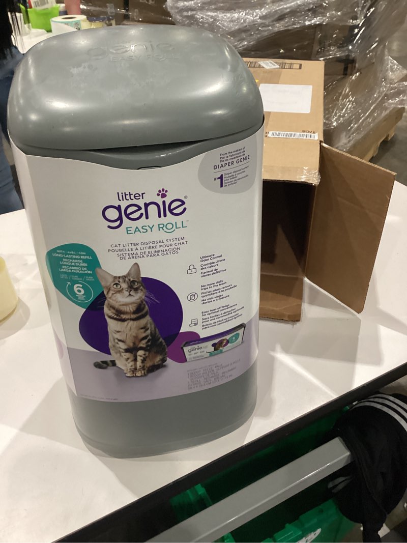 Condition photo showing Good Condition for litter genie easy roll cat litter disposal pail | odour control, refill bags & scoop grey
