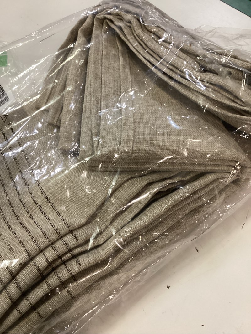 Condition photo showing New/Like New for hiasan faux linen rectangle tablecloth - wrinkle and stain resistant washable table cloth for kitchen dining room holiday table cover for party dinner, beige, 60 x 102 inch 102" x 60" (rectangular) beige