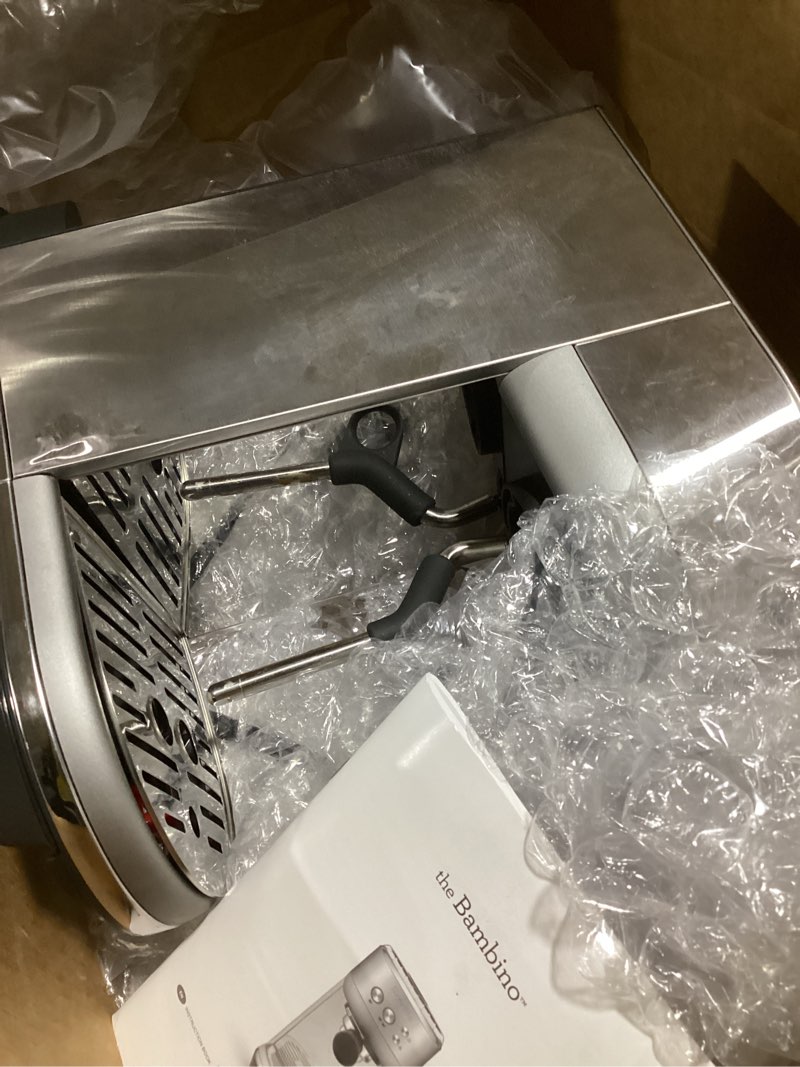 Condition photo showing Good Condition for breville bambino espresso machine bes450bss, brushed stainless steel