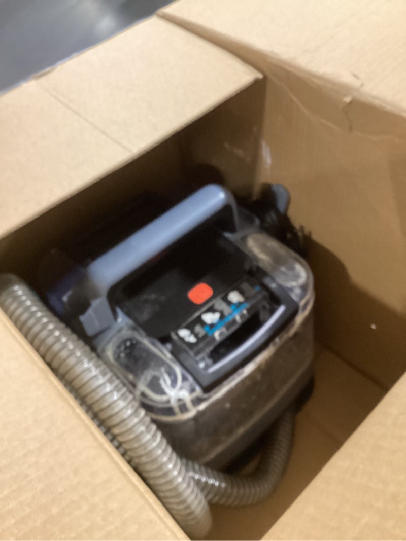 Condition photo showing Good Condition for Shark StainStriker Portable Carpet Upholstery & Area Rug Cleaner, Bonus XL Tool & Full-Size Cleaning Solution, Stain & Odor Remover, Perfect for Car Interiors, 4 Cleaning Tools, Nordic Blue, PX202BRN StainStriker + Chemical & Tool
