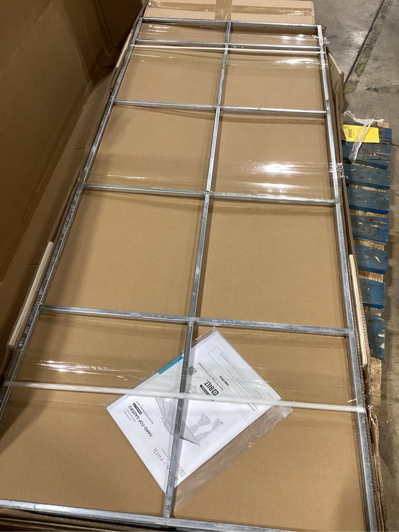 Condition photo showing New/Like New for allen + roth 10-ft x 12-ft black gazebo with hardtop roof (screen included)