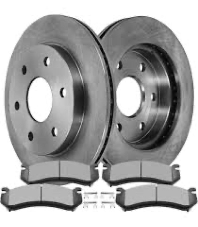 SCITOO Front 12\\\" Brake Pads and Rotors Kits Fit For Cadillac For Escalade ESV/EXT,For Chevy For Aval