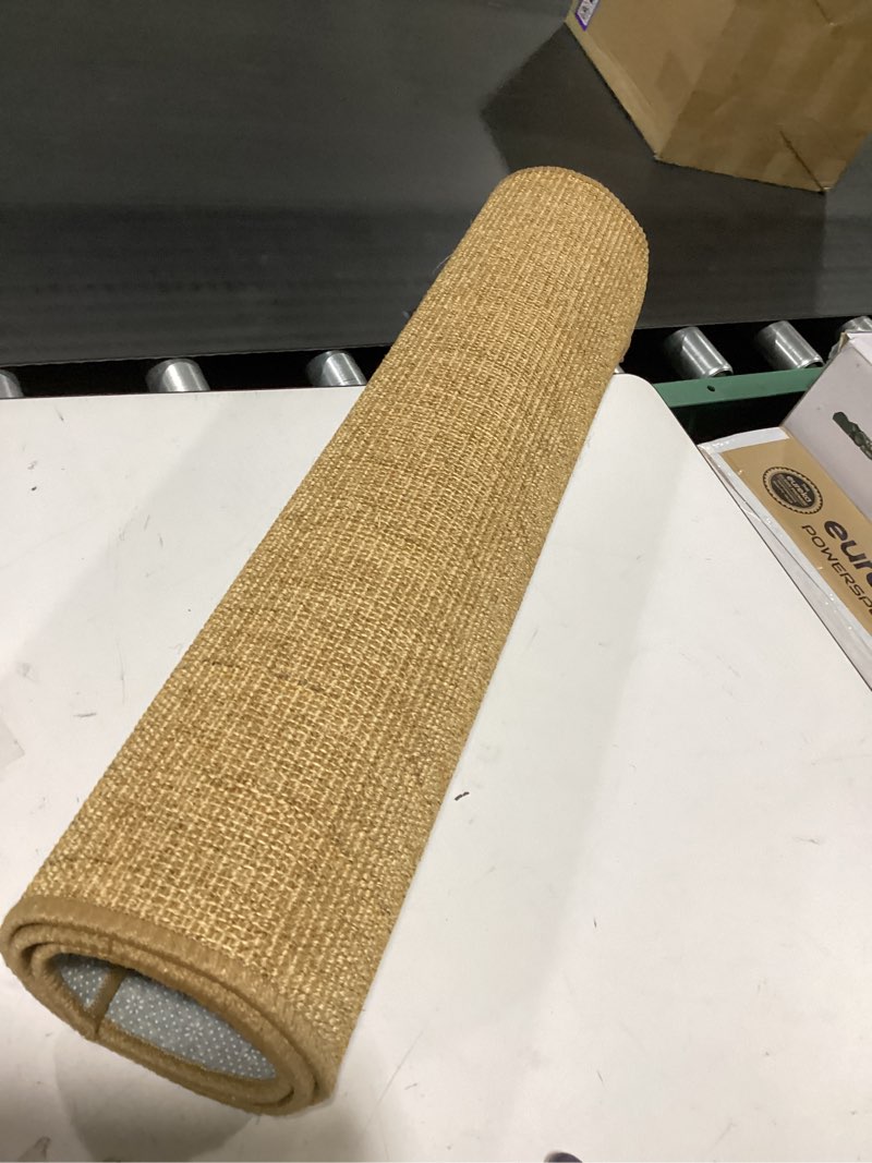 Condition photo showing New/Like New for rugs usa petra golden butter, 9'6" x 13'6", handmade, contemporary, wool & viscose, soft and cozy, high traffic, stain resistant, easy clean, durable area rug for bedroom, living room, dining, foyer
