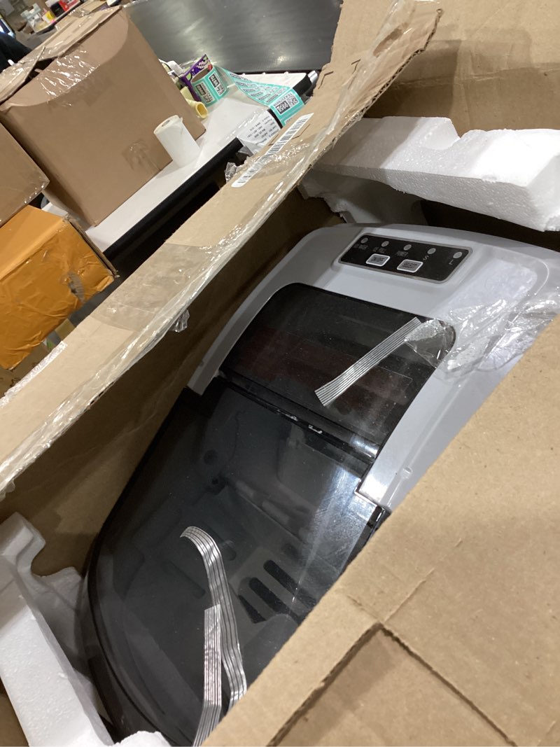 Condition photo showing As Is for frigidaire efic189-silver compact ice maker, 26 lb per day, silver