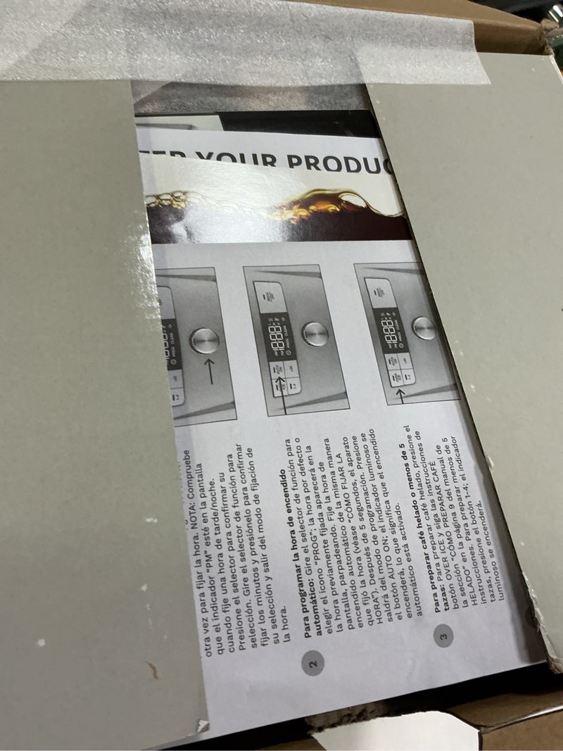 Condition photo showing New/Like New for Cuisinart PerfecTemp® 14-Cup Programmable Coffeemaker, Black Stainless Steel