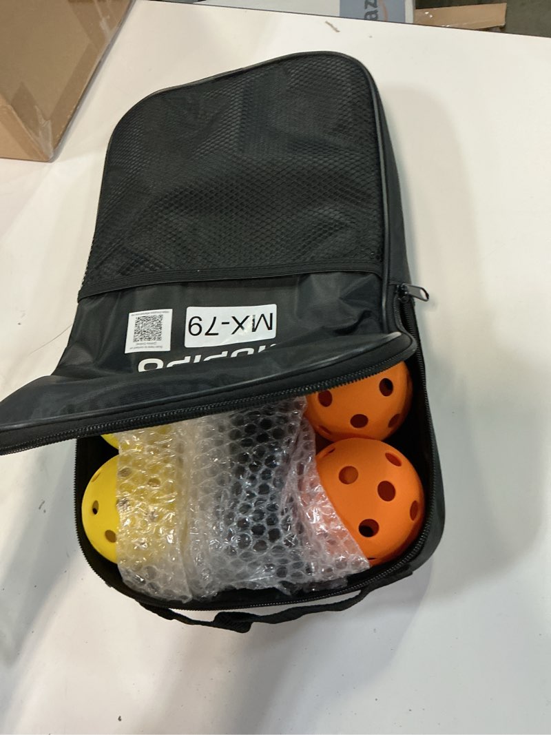 Condition photo showing Good Condition for niupipo Pickleball Paddles Set of 2/4, USAPA Approved Lightweight Pickleball Rackets, Durable Fiberglass Surface with Polypropylene Honeycomb Core, Cushion Grip and Carry Bag Purple & Black