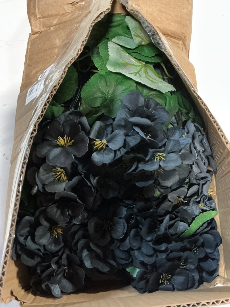 Condition photo showing Good Condition for hananona 6 pcs artificial geranium flowers for outdoors geraniums silk flowers outdoor uv resistant garden plants faux flowers for home kitchen table centerpieces decor (6, peach) color black