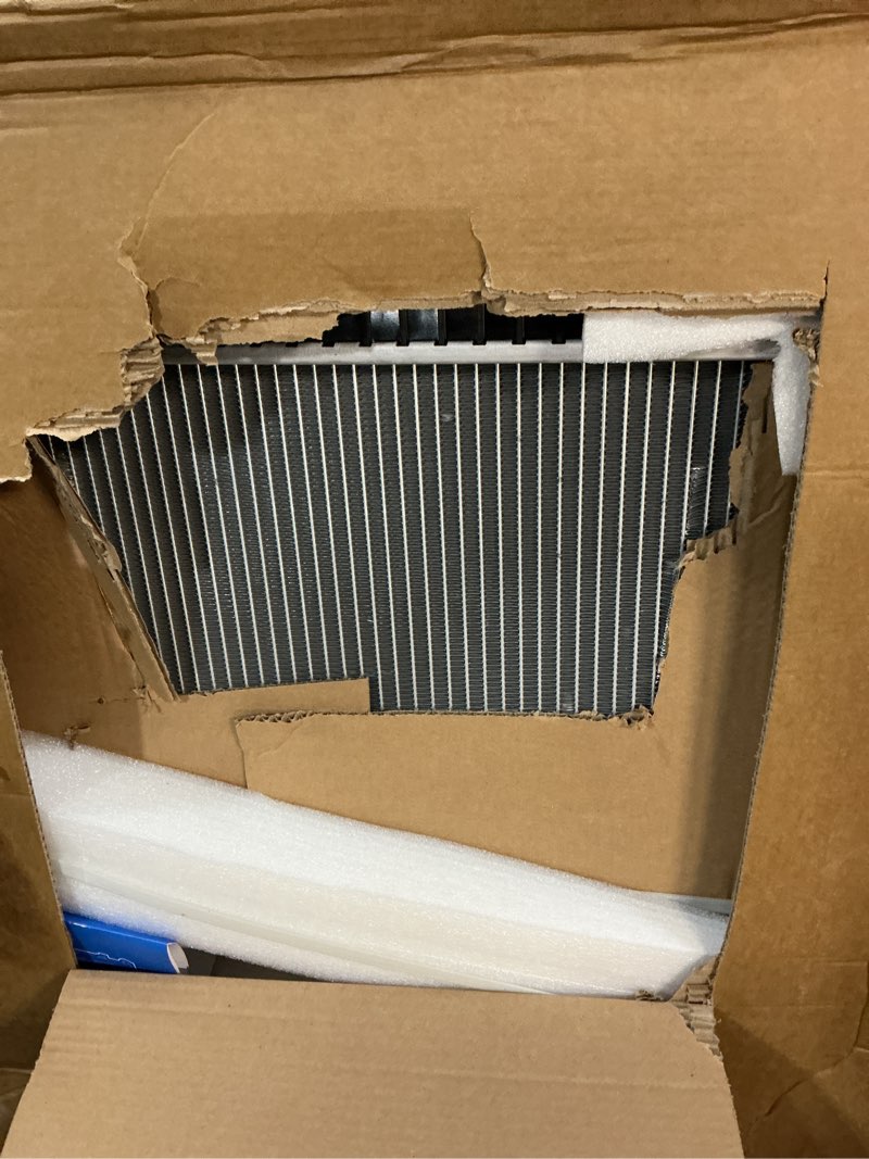 Condition photo showing As Is for philtop core radiator compatible with 2009-2017 traverse, 2007-2016 acadia, 2008-2017 enclave, 2007-2010 outlook, 2017 acadia limited transmission oil cooler included traverse, acadia, enclave