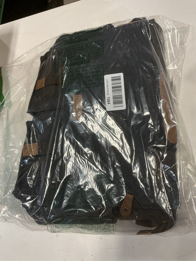 Condition photo showing Good Condition for Messenger Bag for Men,VONXURY Water Resistant Vintage Canvas Satchel 14 Inch Laptop Briefcase Shoulder Bookbag for Business Work School Grey-14 Inch