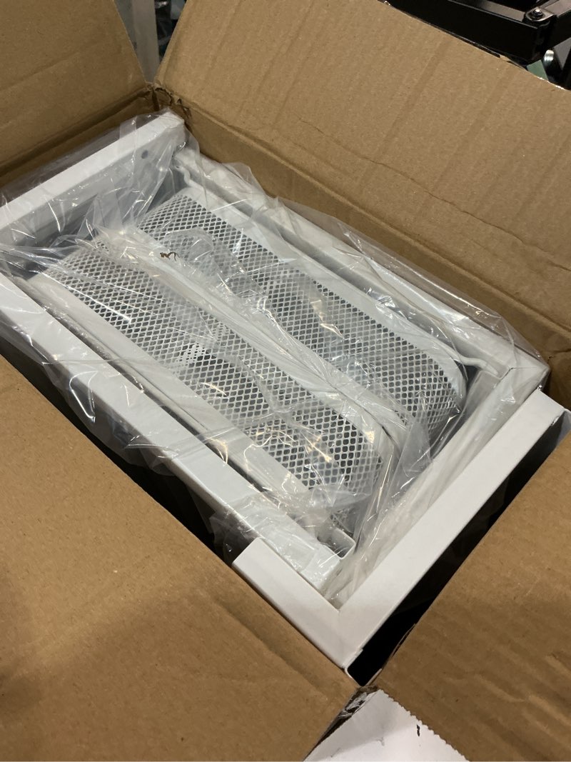 Condition photo showing Good Condition for 2-pack under sink storage organizer with 2-tier slide out drawer, sophisticated mesh pull out shelf for kitchen & bathroom, fits small items, upgraded arched track for smooth gliding(patented) 2 pack-15.4"dx11.8"-16.5"h white