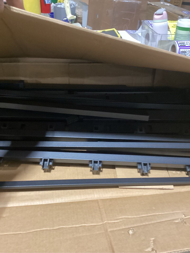 Condition photo showing New/Like New for 18 Inch King Size Bed Frame, 3500Lbs Heavy Duty Metal Platform with Round Corner Legs Mattress Slide Stopper, Steel Slat Support No Box Spring Needed, Noise Free, Non-Slip, Easy Assembly King 18 Inch