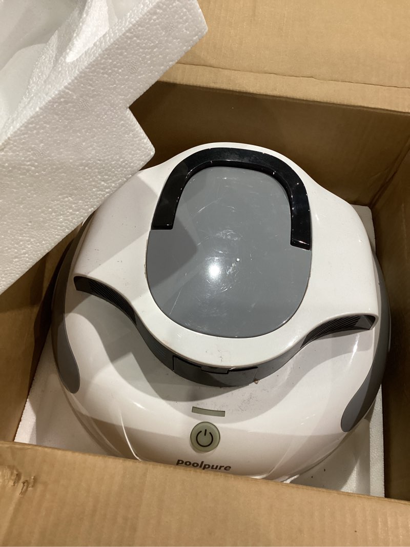 POOLPURE AquaGuard SE II Cordless Powerful Pool Vacuum (Dual Motors) 5000mAh Battery, 120-Min Non-St