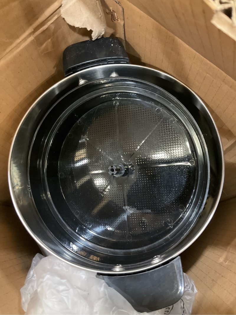 Condition photo showing As Is for sybo commercial grade stainless steel percolate coffee maker, hot water urn for catering, hot beverage dispenser, 40-cup, 6l, metallic