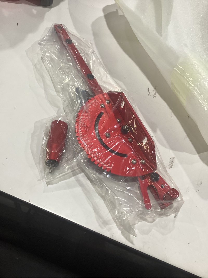 Condition photo showing Good Condition for table saw miter gauge, works w/table saws, router table, band saw (red)