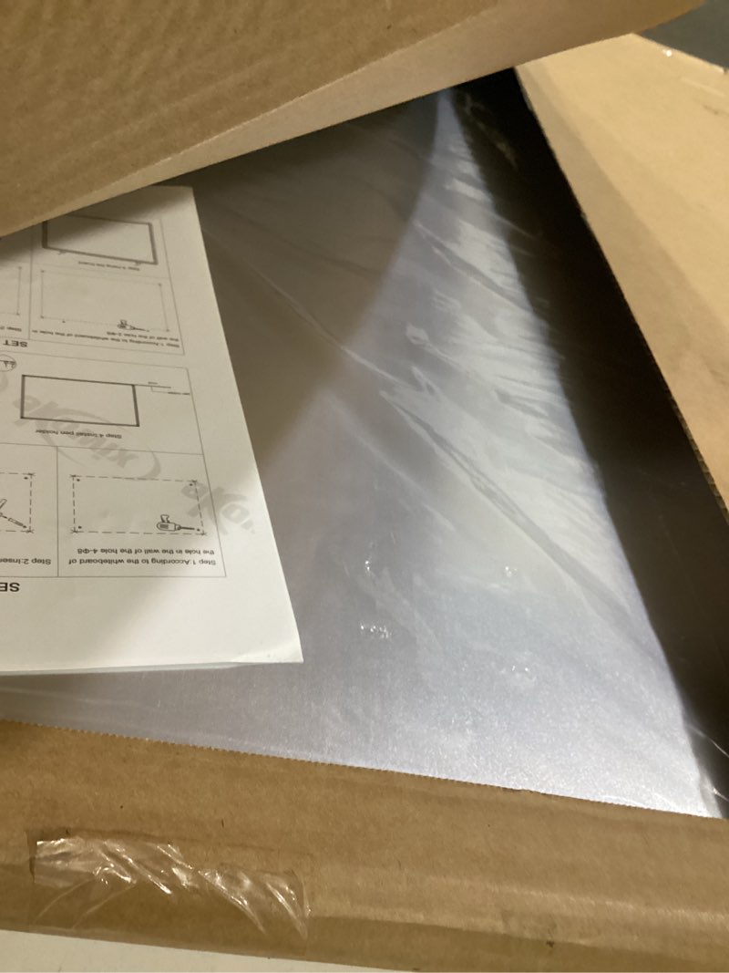 Condition photo showing Good Condition for xiwode 32x44 inch large magnetic dry erase board, wall-mounted whiteboard silver aluminum frame, smooth durable no ghosting for home school office conference silver 32x44 inches