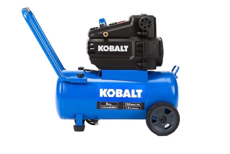 kobalt 8-gal horizontal compressor
