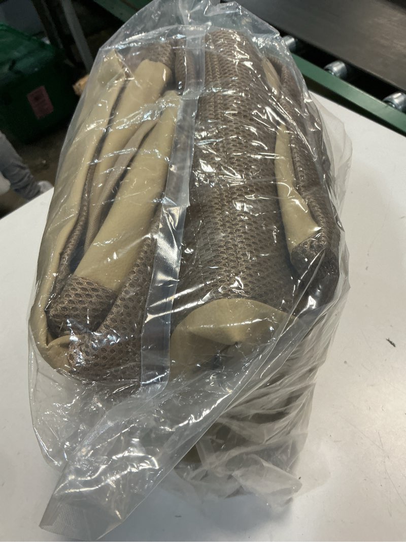 Condition photo showing Good Condition for HChengkikz Leather 3D Foam Back Support Car Seat Covers Full Set Air Mesh Automotive Seat Covers, All Season Car Seat Cover Fit Automotive,SUV,Sedan,Van, Airbag Compatible Elegance (Beige) N6 Beige Complete Set (Front + Rear)
