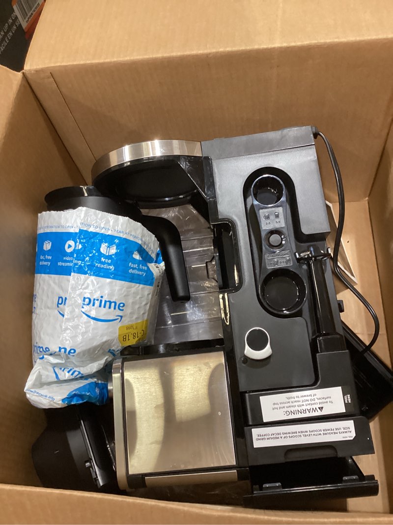 Condition photo showing Good Condition for ninja hot and iced coffee maker, single serve coffee maker and drip coffee machine, dualbrew pro specialty 12-cup with k-cup combo, includes permanent filter, cfp307 frother + permanent filter