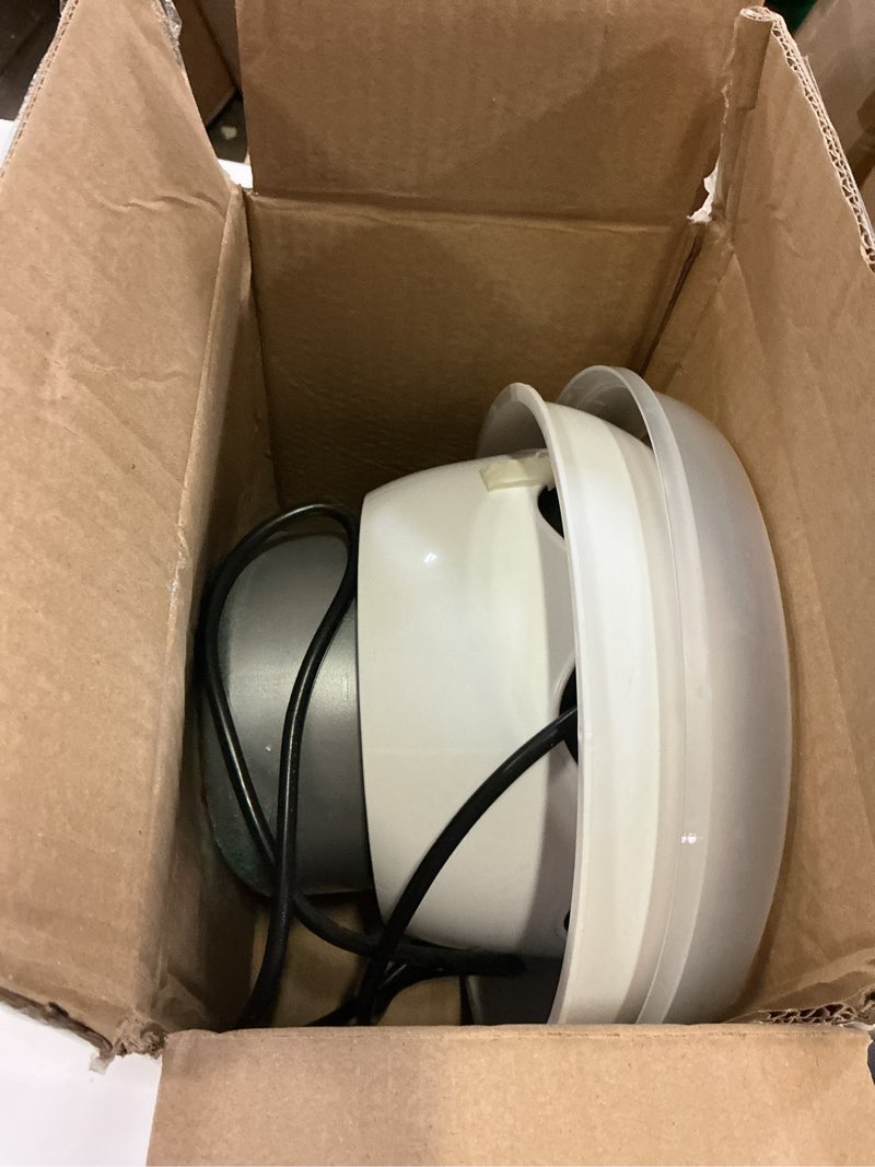 Condition photo showing As Is for mini cotton candy maker machine - easy to use & clean, quiet floss maker for kids, christmas gift, birthday party, home use - includes sugar scoop & sugar floss sticks (sugar not included) white
