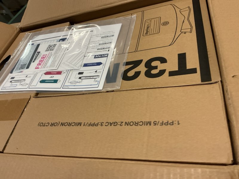 Condition photo showing New/Like New for ispring rcc7ak, nsf certified, 75 gpd, alkaline 6-stage reverse osmosis system, ph+ remineralization ro water filter system under sink, patented top-mounted faucet design for easy installation brushed nickel 6-stage, alkaline