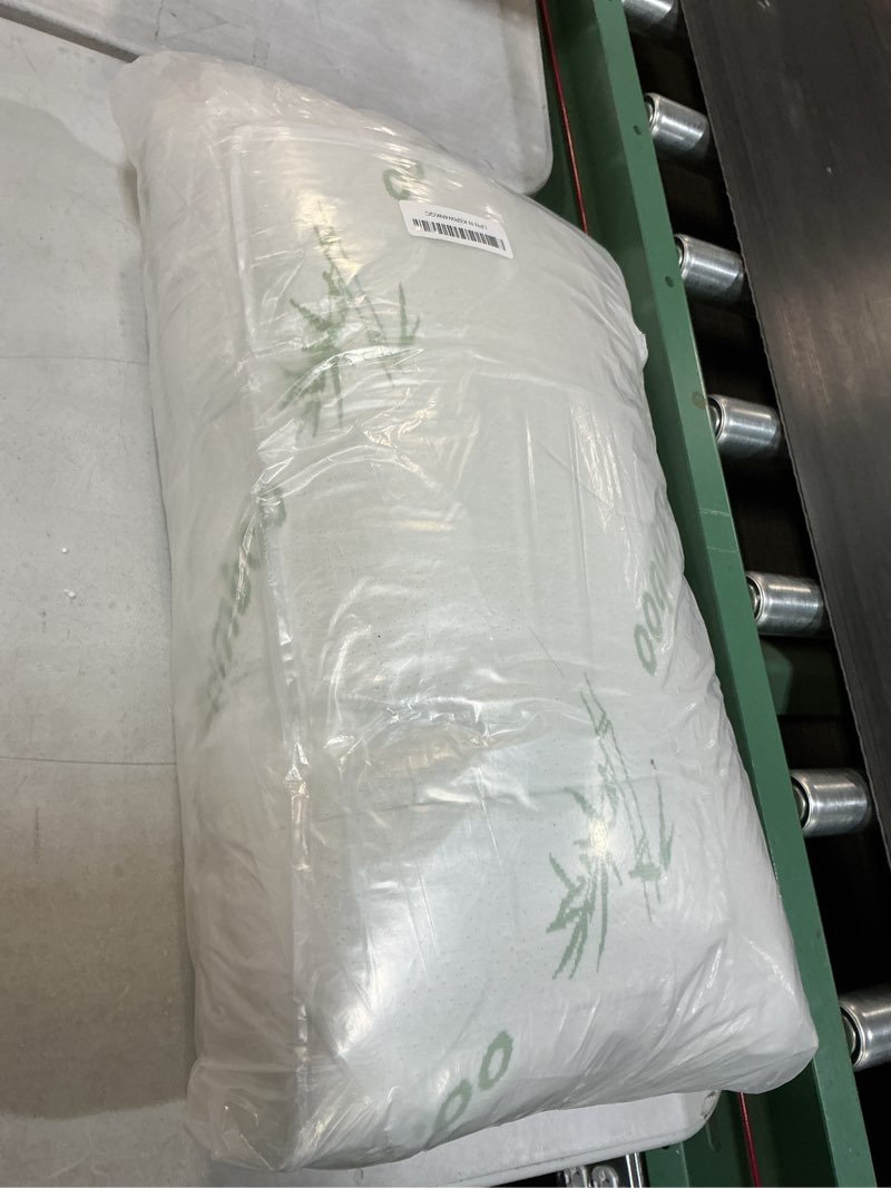 Condition photo showing Good Condition for Ultra Soft Full Size Mattress Topper - Viscose Made from Bamboo Pillow Top Mattress Pad for Back Pain Relief - Naturally Cooling for Hot Sleepers, Green Green Full