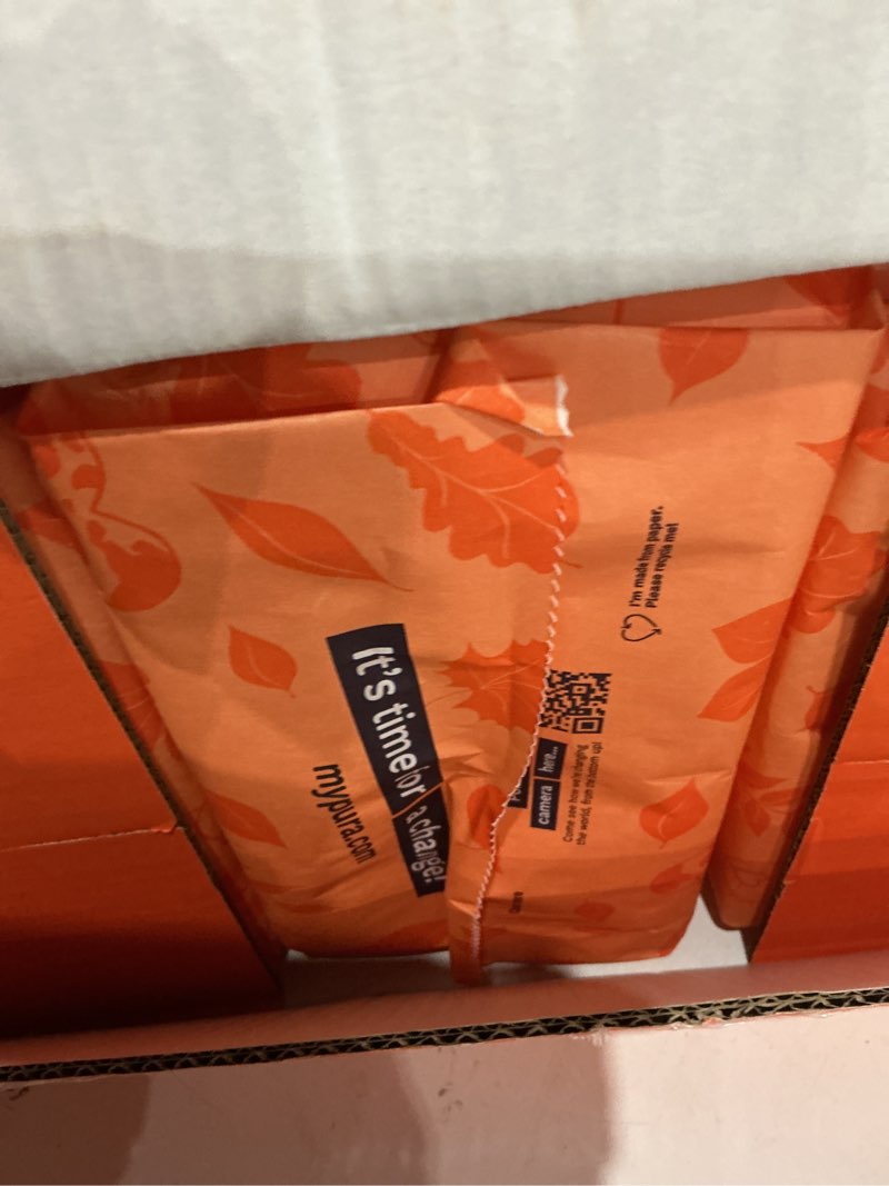 Condition photo showing Good Condition for pura size 7 eco-friendly diapers (33+lbs) hypoallergenic, tcf, soft organic cotton, sustainable, up to 12 hours leak protection, allergy uk, recyclable paper packaging, 6 packs of 17 (102 diapers) size 7 102