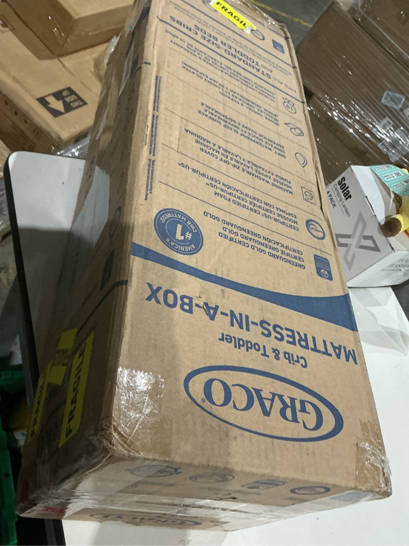 Condition photo showing Good Condition for Graco Premium Crib & Toddler Mattress – GREENGUARD Gold Certified, Machine Washable Oeko-TEX Standard 100 Certified Cover with Waterproof Surface, Fits Any Standard Full Size Baby Crib & Toddler Bed