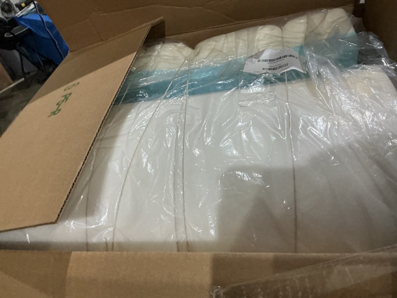 Condition photo showing As Is for high density upholstery foam cushion - 4" thick x 24" x 72", gel memory foam support padding for seat cushion replacement, diy projects, sofa mattress support 72" x24"x4