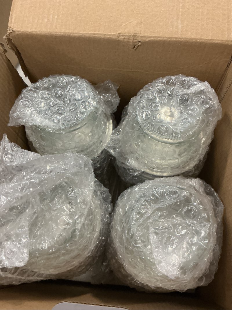 Condition photo showing Good Condition for 4 Pack Overnight Oats Containers with Lids and Spoons, Dual-Layer Chia Pudding Jars with Dry/Wet Separation, Yogurt Parfait Cups, 22 oz Glass Mason Salad Jars with Lids for Breakfast Oatmeal Cereal 4 Pack-Large