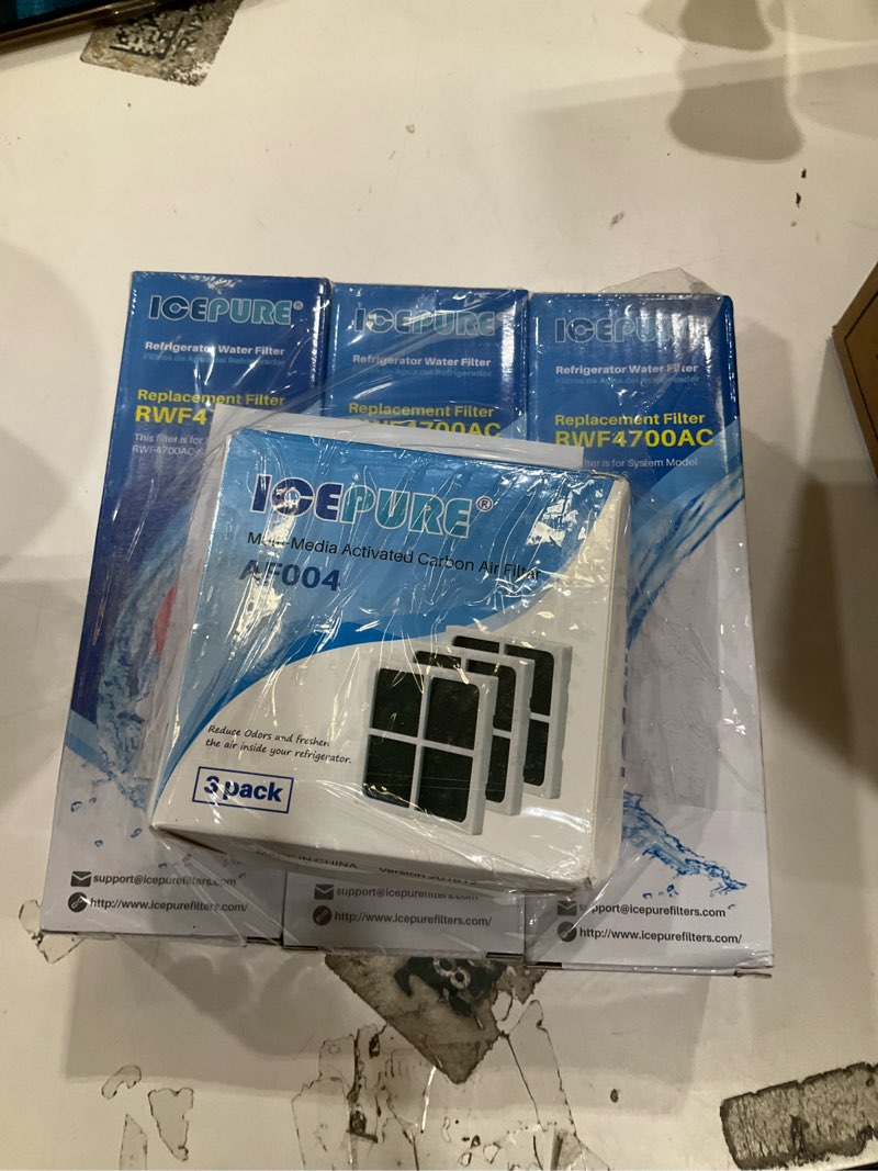 Condition photo showing Good Condition for icepure lt1000pc replacement for lg lt1000p/pc/pcs adq747935 adq74793501 adq74793502 mdj64844601 lmxs28626s lfxs26973s, lt-1000pc, lt1000, kenmore 9980 refrigerator water and lt120f air filter 3 combo non-alkaline water filter with air filter 3 count (pack of 1)