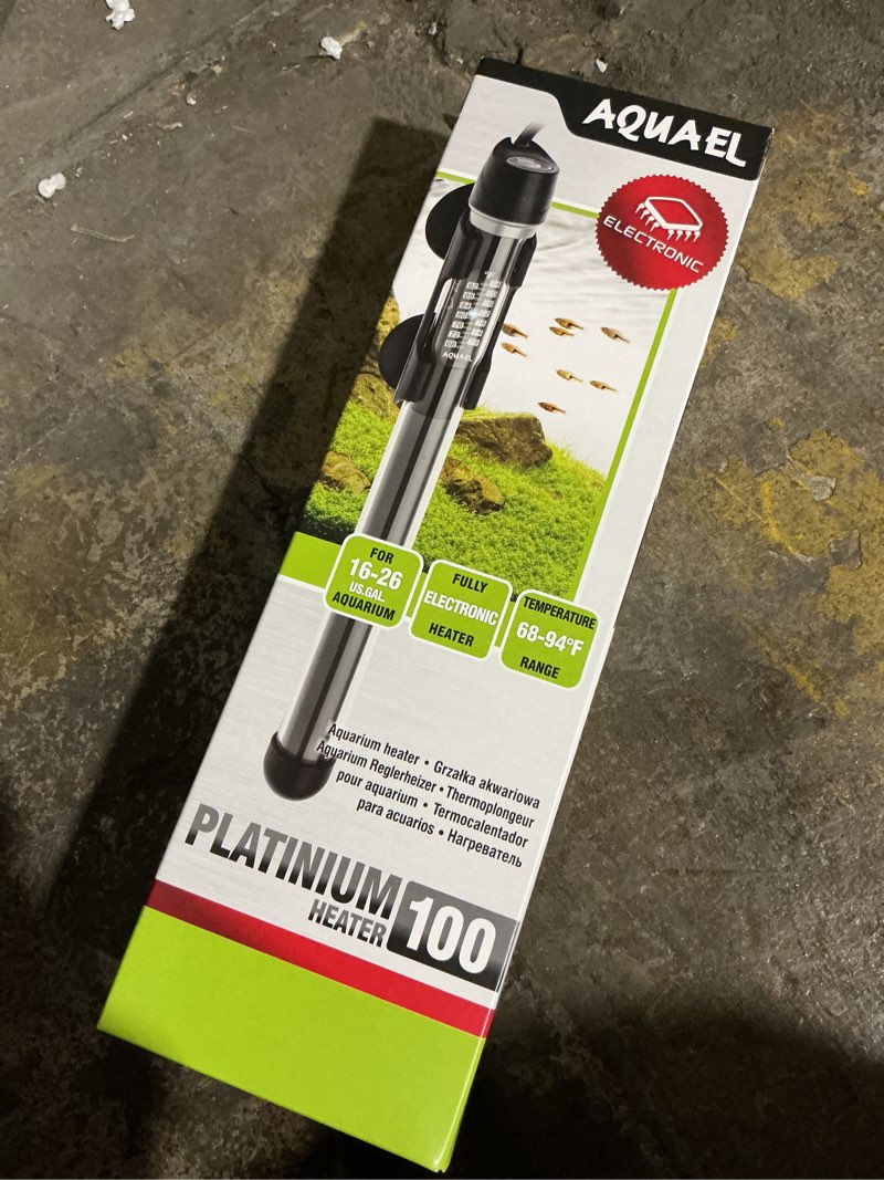 Condition photo showing New/Like New for Aquael Platinium Aquarium Heater for Freshwater & Saltwater Aquariums - 100 Watt, 16-26 Gallons 100 Watts / 16 - 26 Gallons