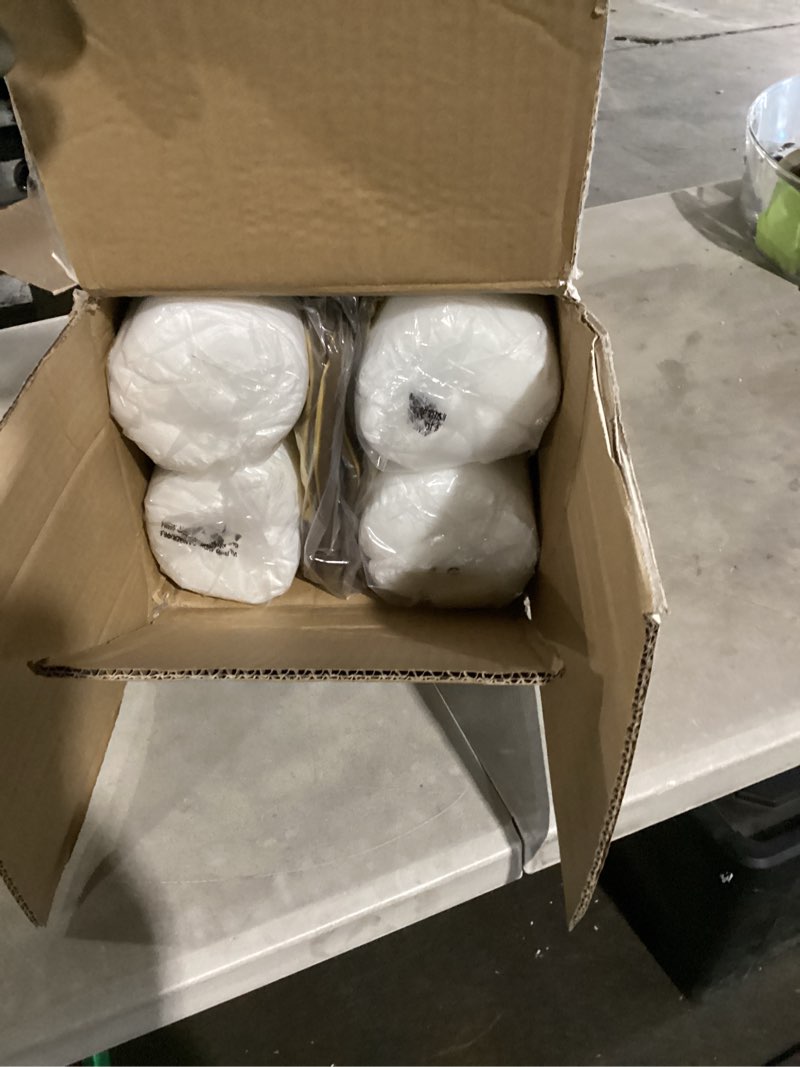 Condition photo showing Good Condition for outdoor sunbrella decorative pillows with triple coconut buttons pack of 4, 18" x 18" outdoor pillow set for couch bed throw patio sofa, spectrum daffodil/canvas cocoa spectrum daffodil/canvas cocoa 18"x18"(pack of 4)