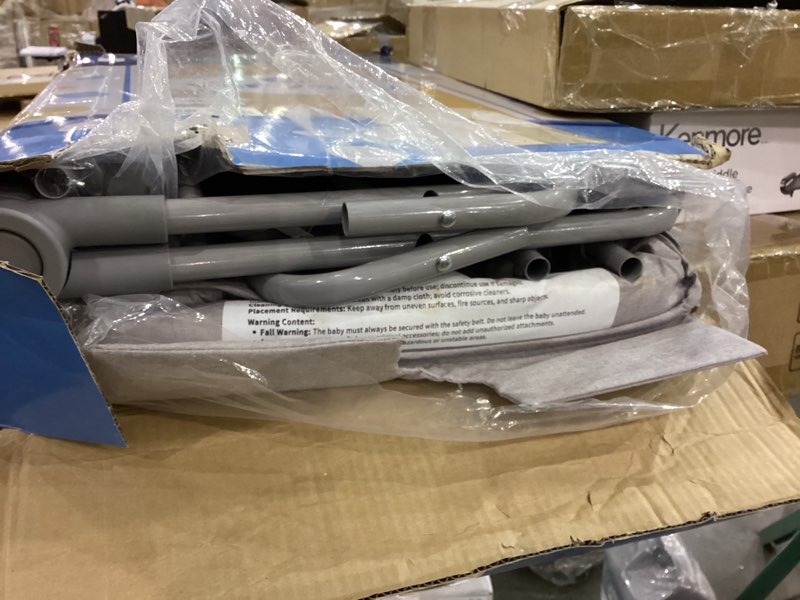 Condition photo showing As Is for Ingenuity InLighten 5-Speed Baby Swing - Swivel Infant Seat, 5 Point Safety Harness, Nature Sounds, Lights - Nally Owl