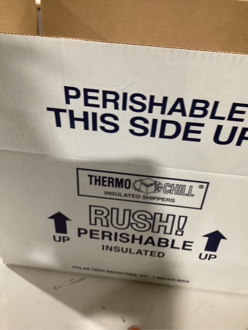polar tech 245c thermo chill insulated carton with foam shipper, medium, 17" length x 10" width x 8-1/4" depth, original version