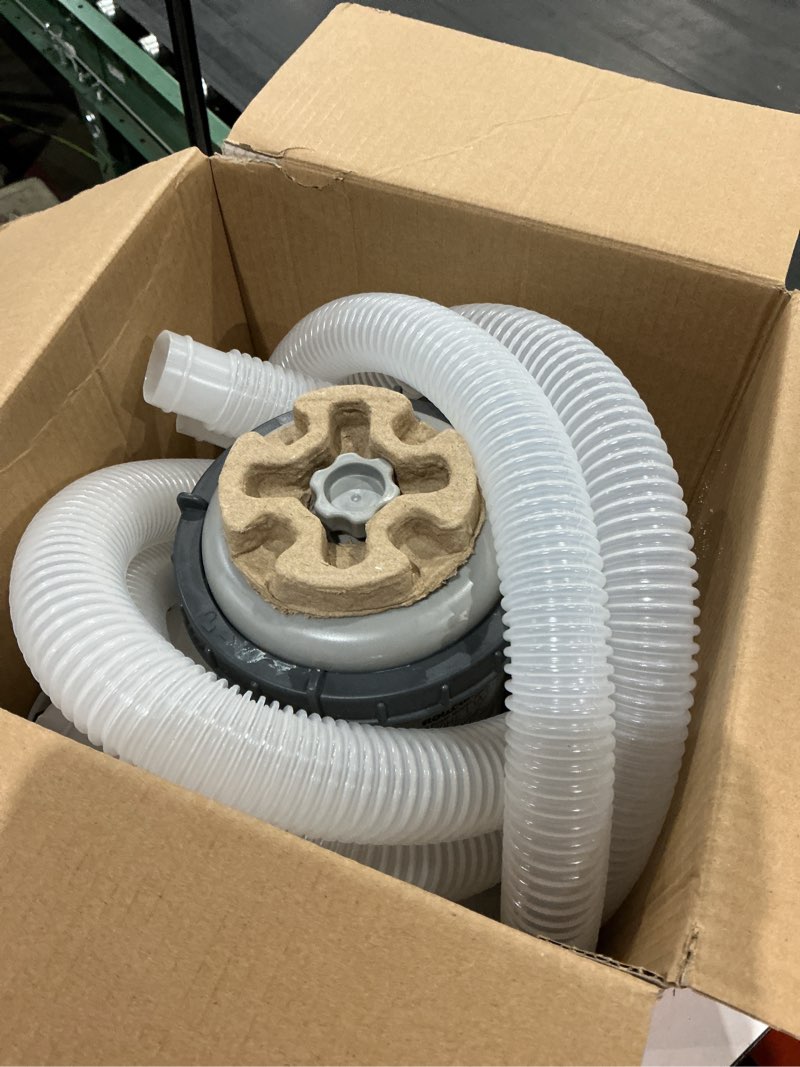 Condition photo showing As Is for flowclear 1000 gal. above ground pool filter pump